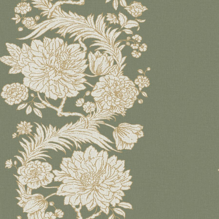 Gisela Green Floral Columns Wallpaper by A-Street Prints