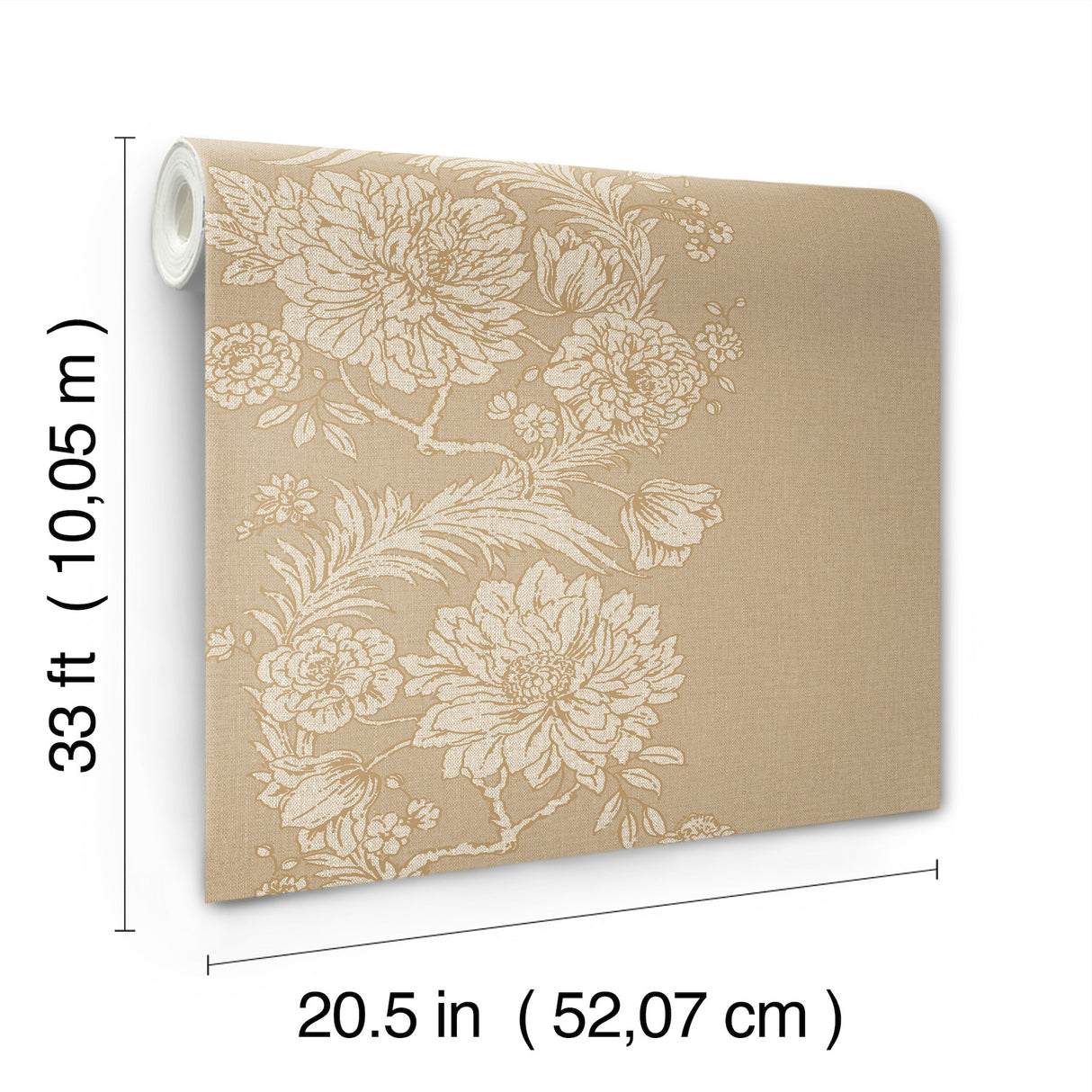 Gisela Neutral by Chris Loves Julia Floral Columns Wallpaper – A-Street Prints 4173-27640