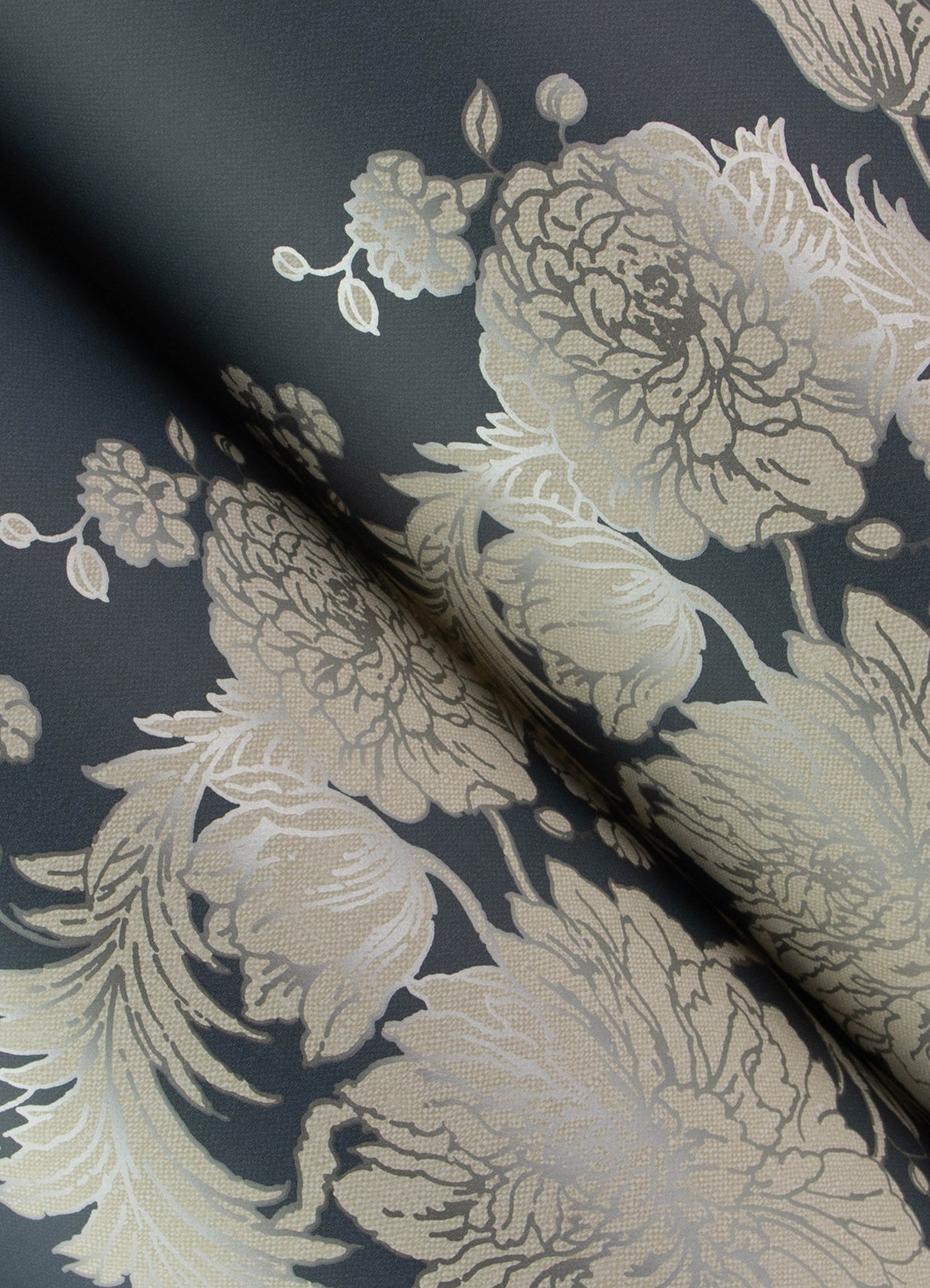 Gisela Blue by Chris Loves Julia Floral Columns Wallpaper – A-Street Prints 4173-27642