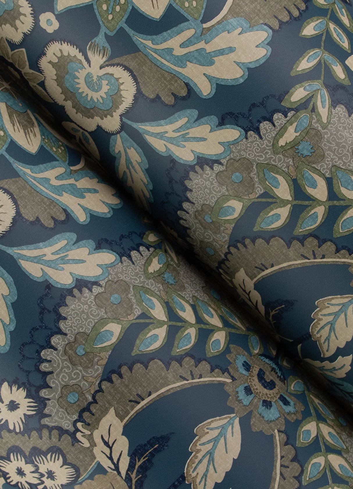 Collins Teal by Chris Loves Julia Damask Wallpaper – A-Street Prints 4173-27653