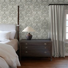 Collins Light Blue by Chris Loves Julia Damask Wallpaper – A-Street Prints 4173-27655