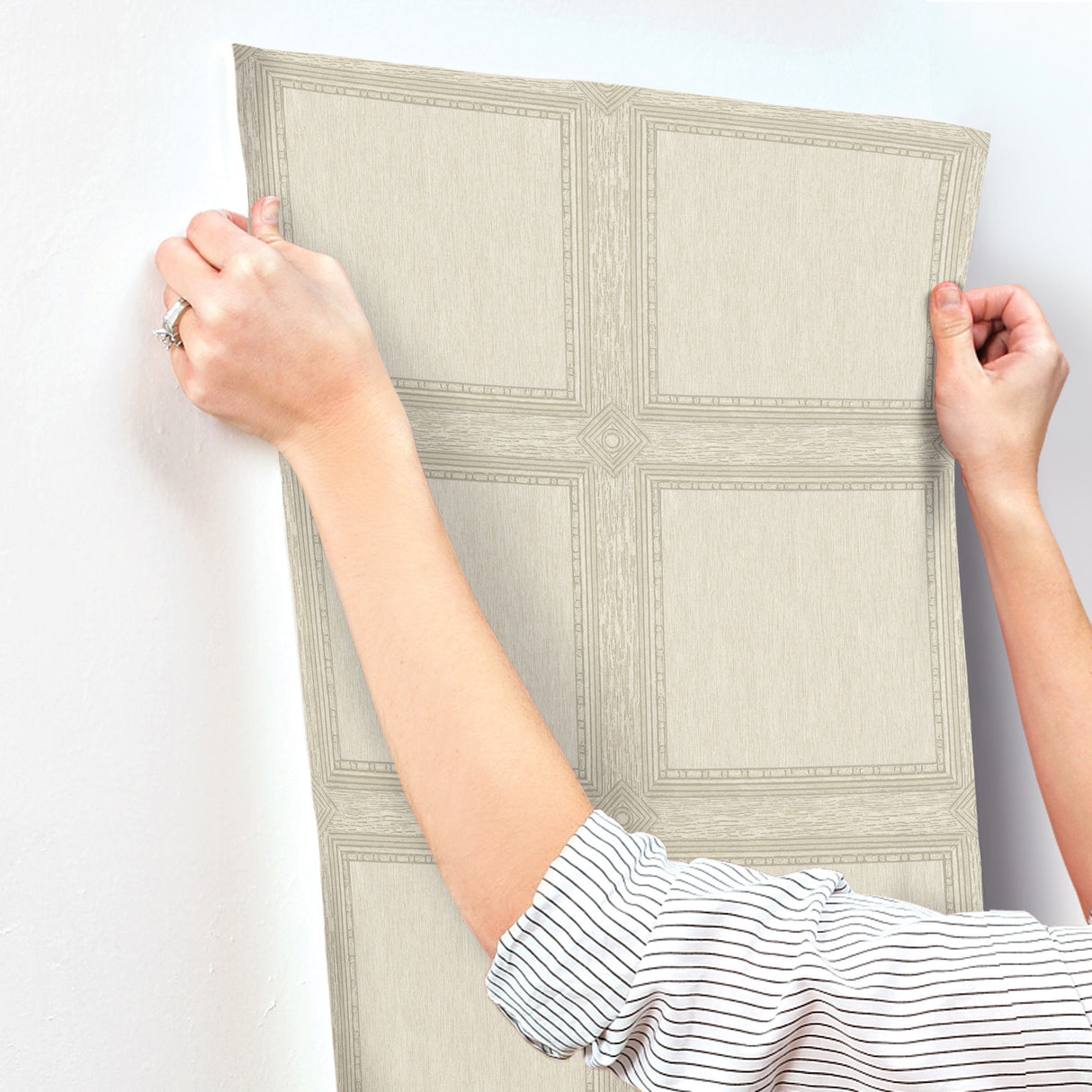 Moorland Ivory by Chris Loves Julia Wood Panel Wallpaper – A-Street Prints 4173-27658