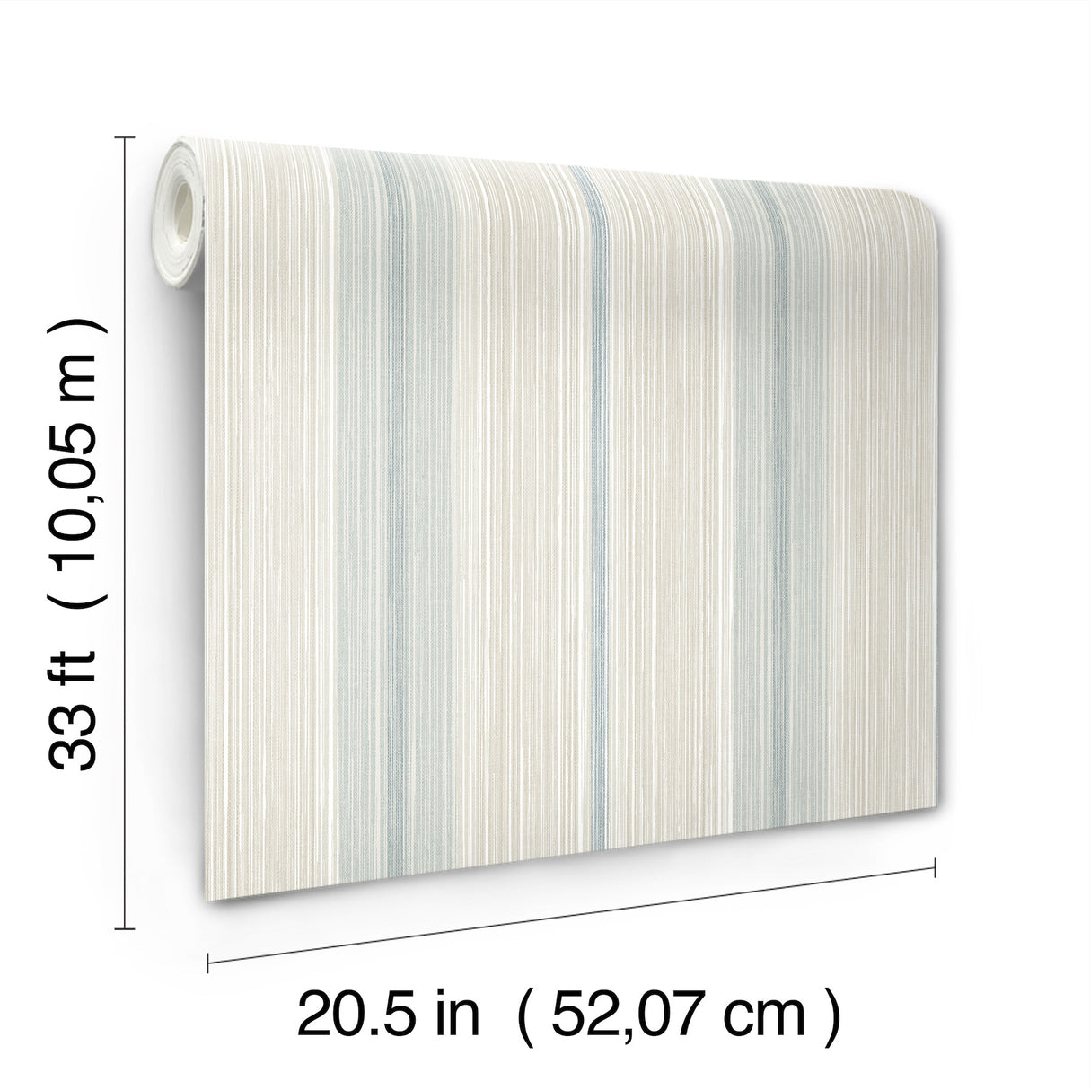 Ames Light Blue by Chris Loves Julia Linen Stripe Wallpaper – A-Street Prints 4173-27660