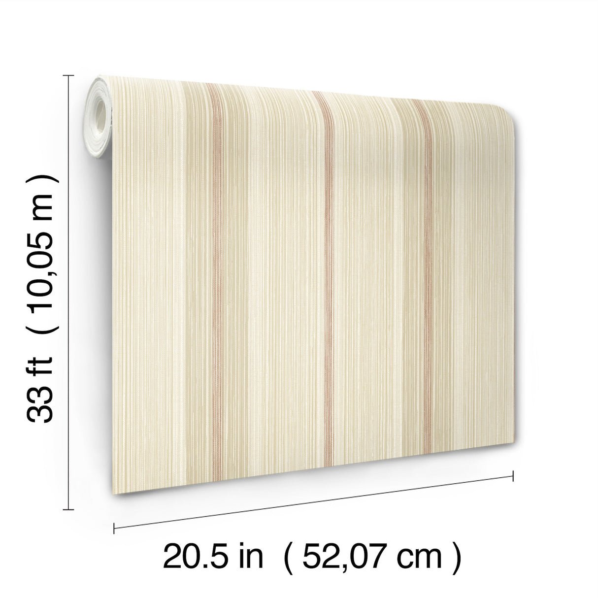 Ames Red by Chris Loves Julia Linen Stripe Wallpaper – A-Street Prints 4173-27663