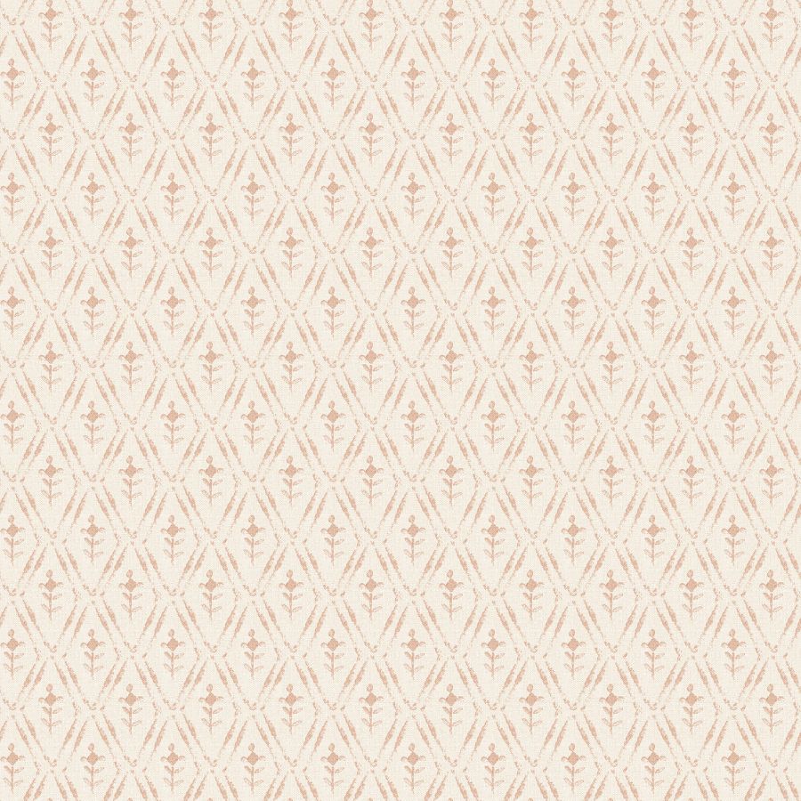 Tillie Blush Diamond Floral Wallpaper by A-Street Prints