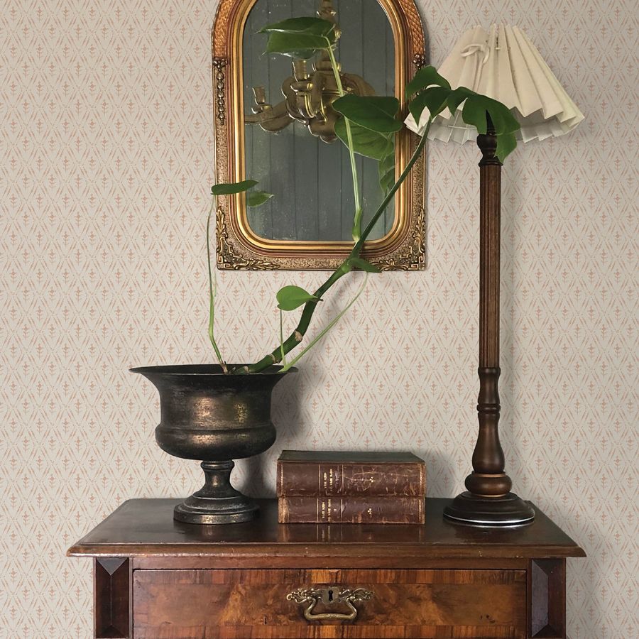 Tillie Blush by Chris Loves Julia Diamond Floral Wallpaper – A-Street Prints 4173-27670