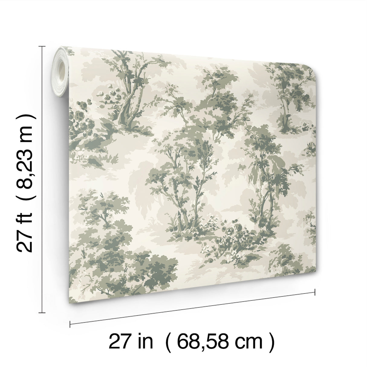 Sainsbury Sage by Chris Loves Julia Forest Wallpaper – A-Street Prints 4173-82104
