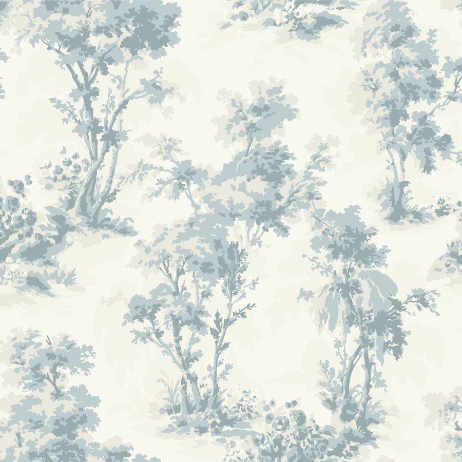 Sainsbury Light Blue Forest Wallpaper by A-Street Prints