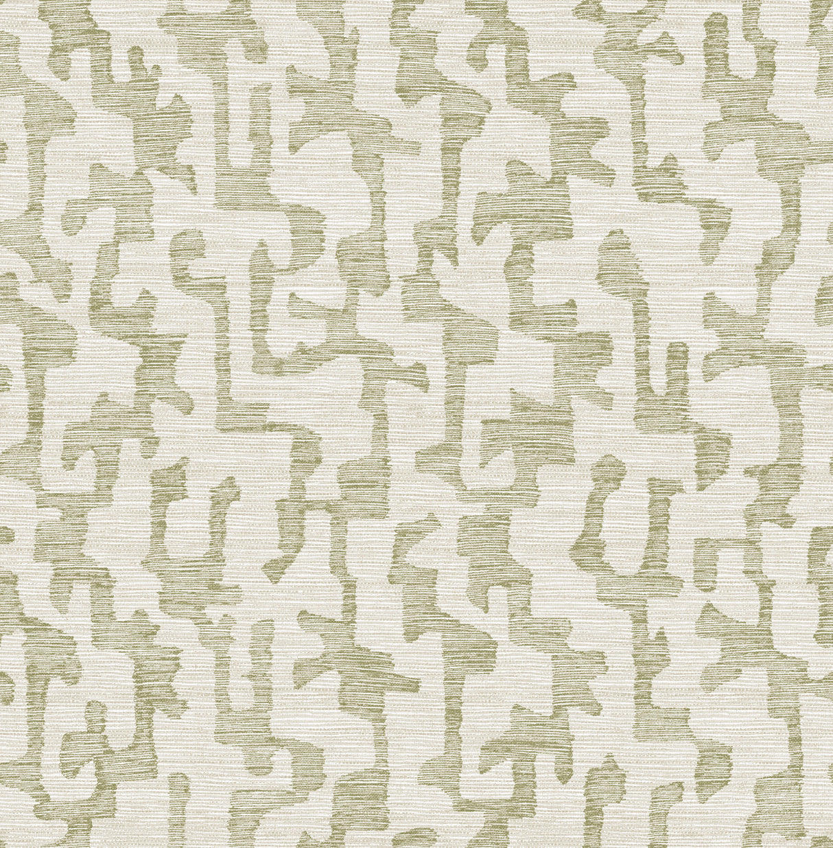 Cipher Moss Geometric Faux Grasscloth Wallpaper roll, 20.5 in x 33 ft