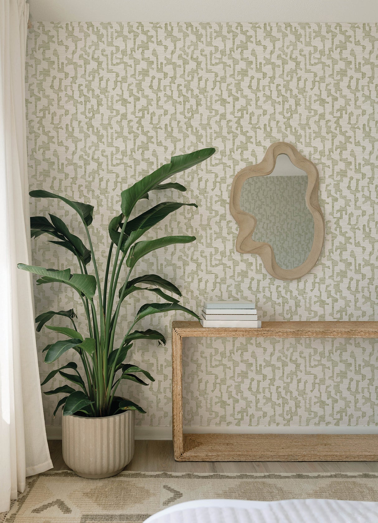 Cipher Moss by A-Street Prints Geometric Faux Grasscloth Wallpaper – A-Street Prints 4177-27702