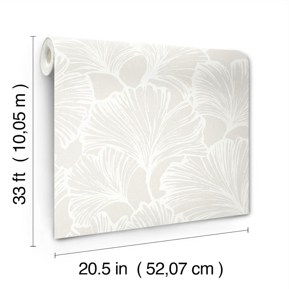 Kyoto Dove by A-Street Prints Ginkgo Leaf Wallpaper- A-Street Prints 4177-27710