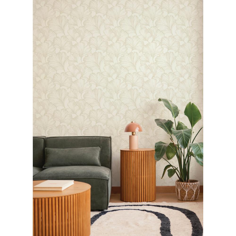 Kyoto Pearl by A-Street Prints Ginkgo Leaf Wallpaper- A-Street Prints 4177-27711