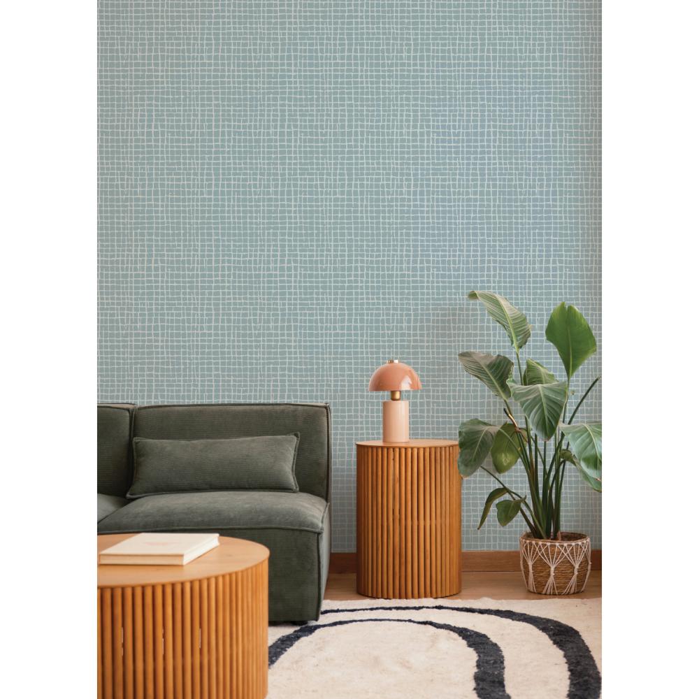 Albin Sky Blue by A-Street Prints Gridline Wallpaper- A-Street Prints 4177-27715