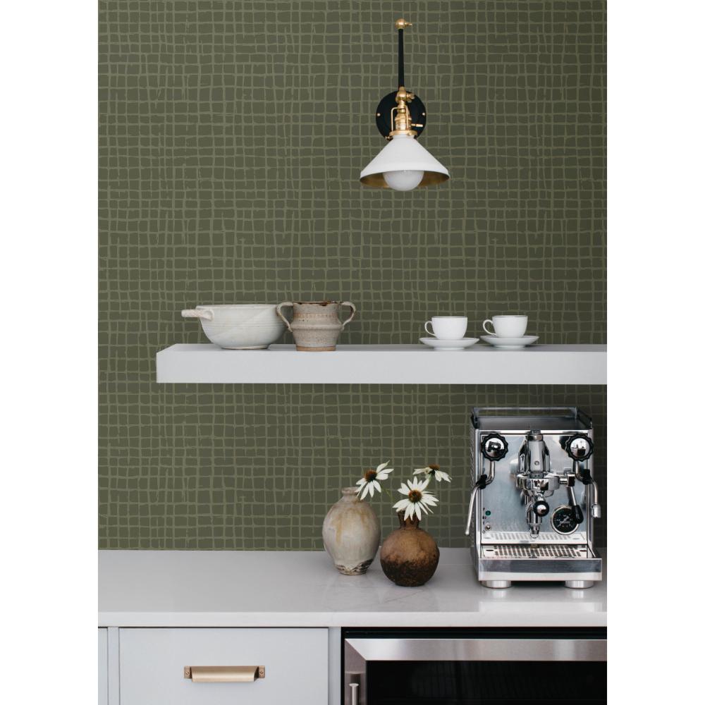 Albin Moss by A-Street Prints Gridline Wallpaper – A-Street Prints 4177-27718