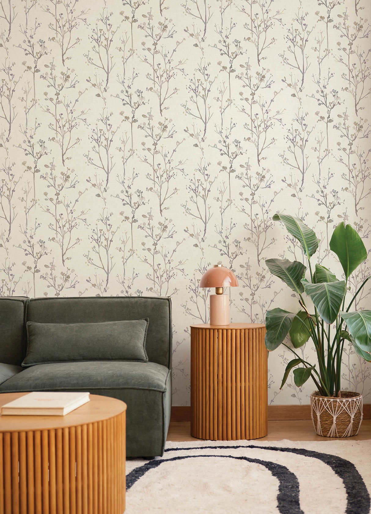 Silverling Lavender by A-Street Prints Budding Branches Wallpaper – A-Street Prints 4177-27722