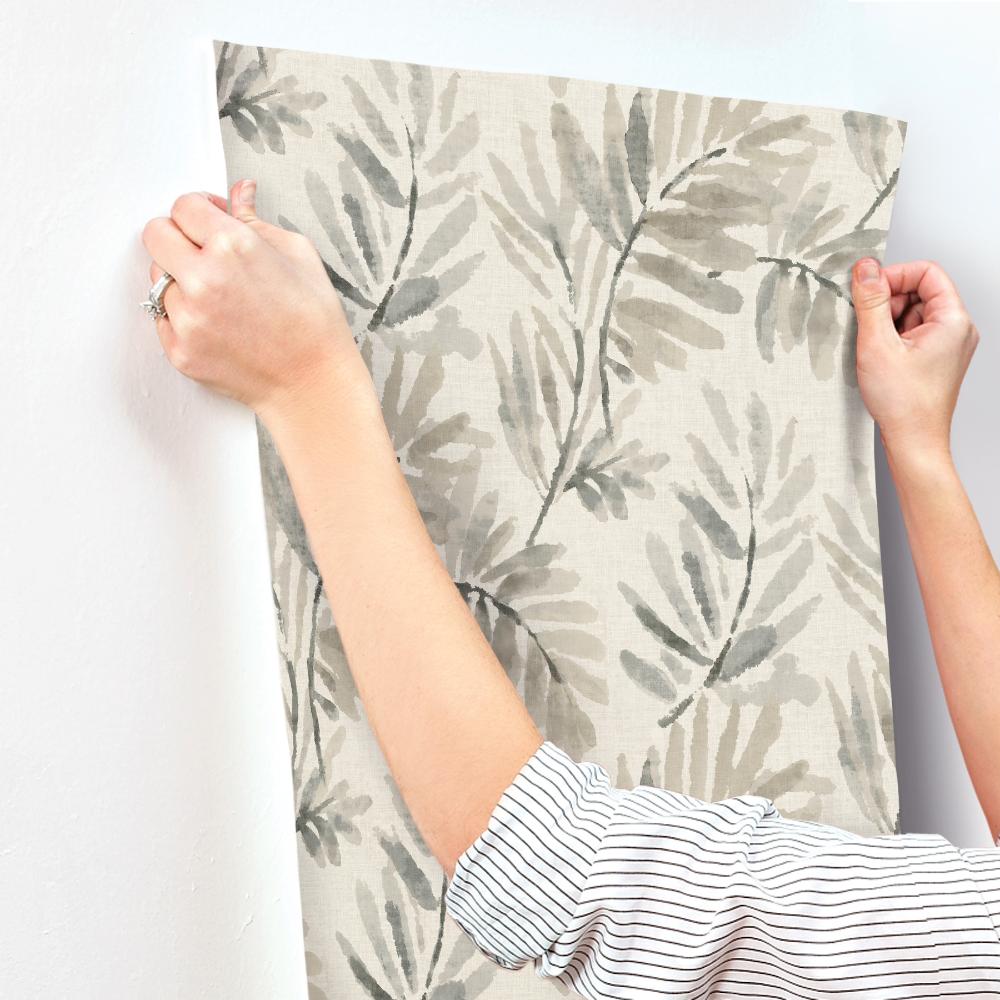Serenade Grey by A-Street Prints Ferns Wallpaper- A-Street Prints 4177-27741