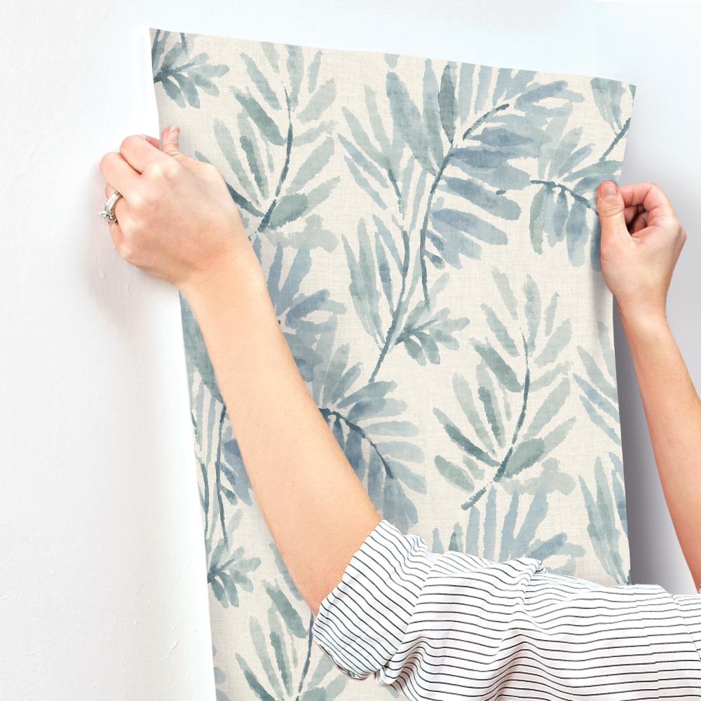 Serenade Blue by A-Street Prints Ferns Wallpaper – A-Street Prints 4177-27743