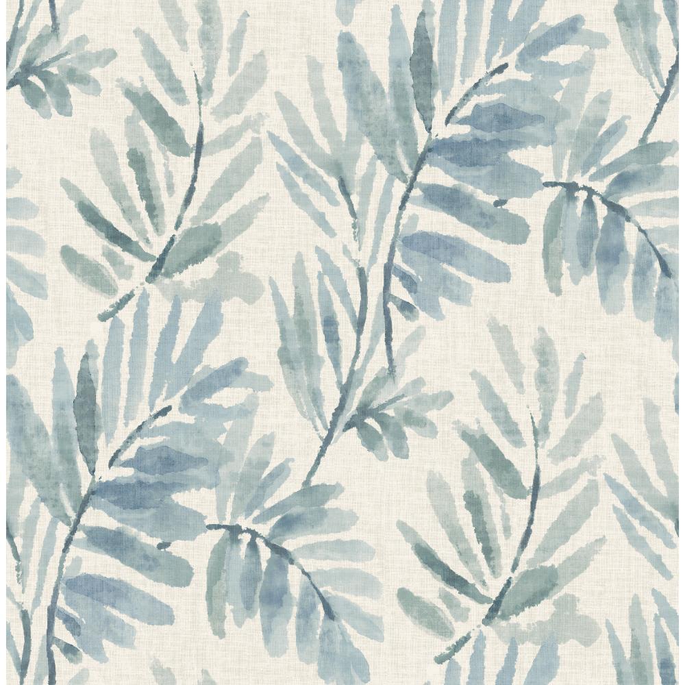 Serenade Blue Ferns Wallpaper by A-Street Prints