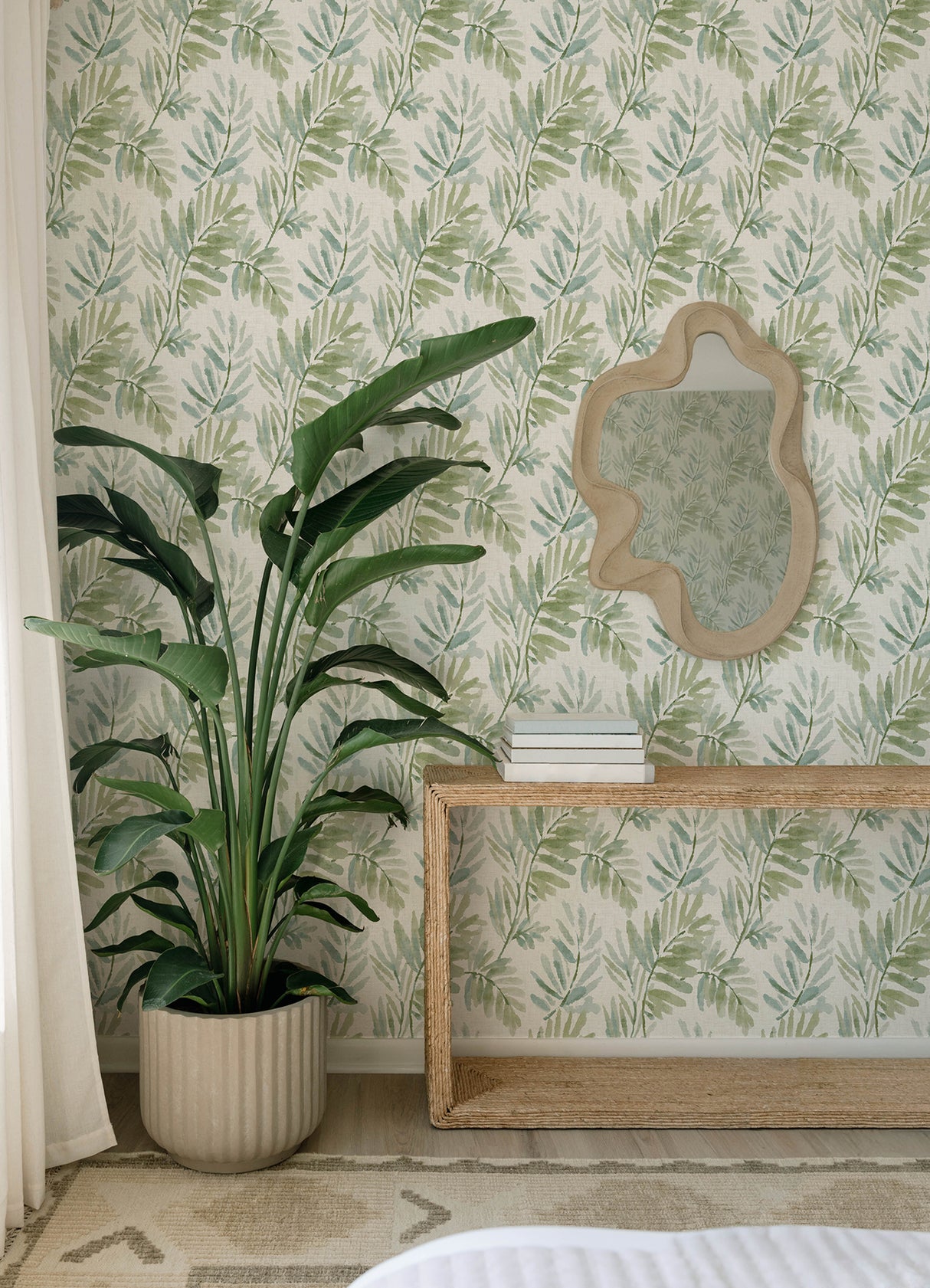 Serenade Sea Green by A-Street Prints Ferns Wallpaper – A-Street Prints 4177-27744