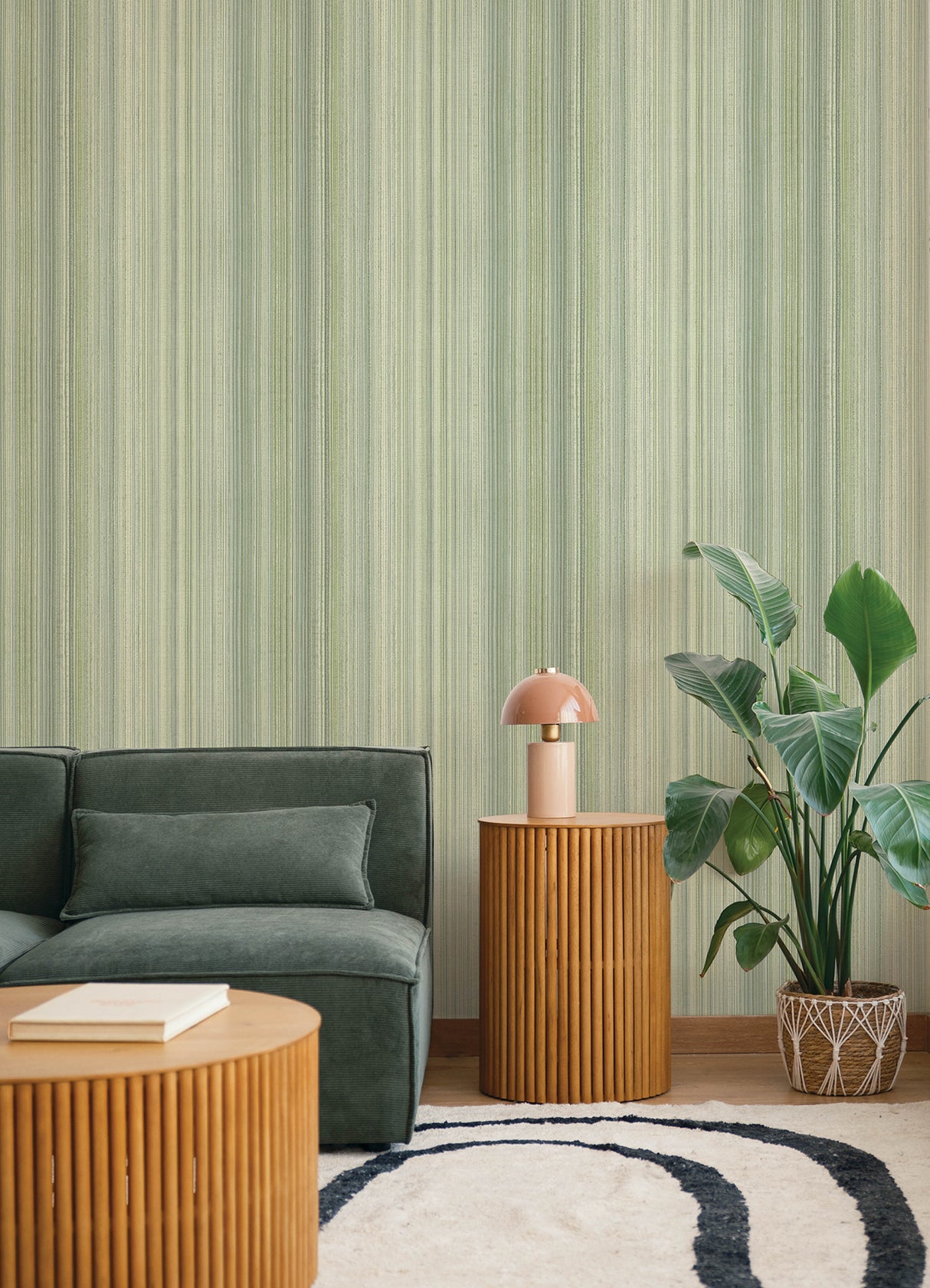 Elan Sea Green by A-Street Prints Ombre Stripe Wallpaper- A-Street Prints 4177-27746