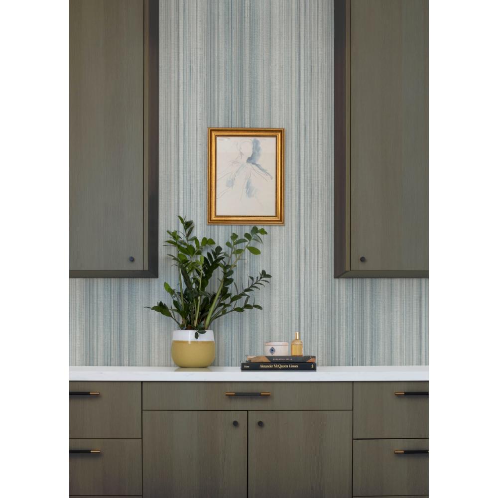 Elan Blue Ombre Stripe by A-Street Prints Non Woven Wallpaper – A-Street Prints 4177-27748