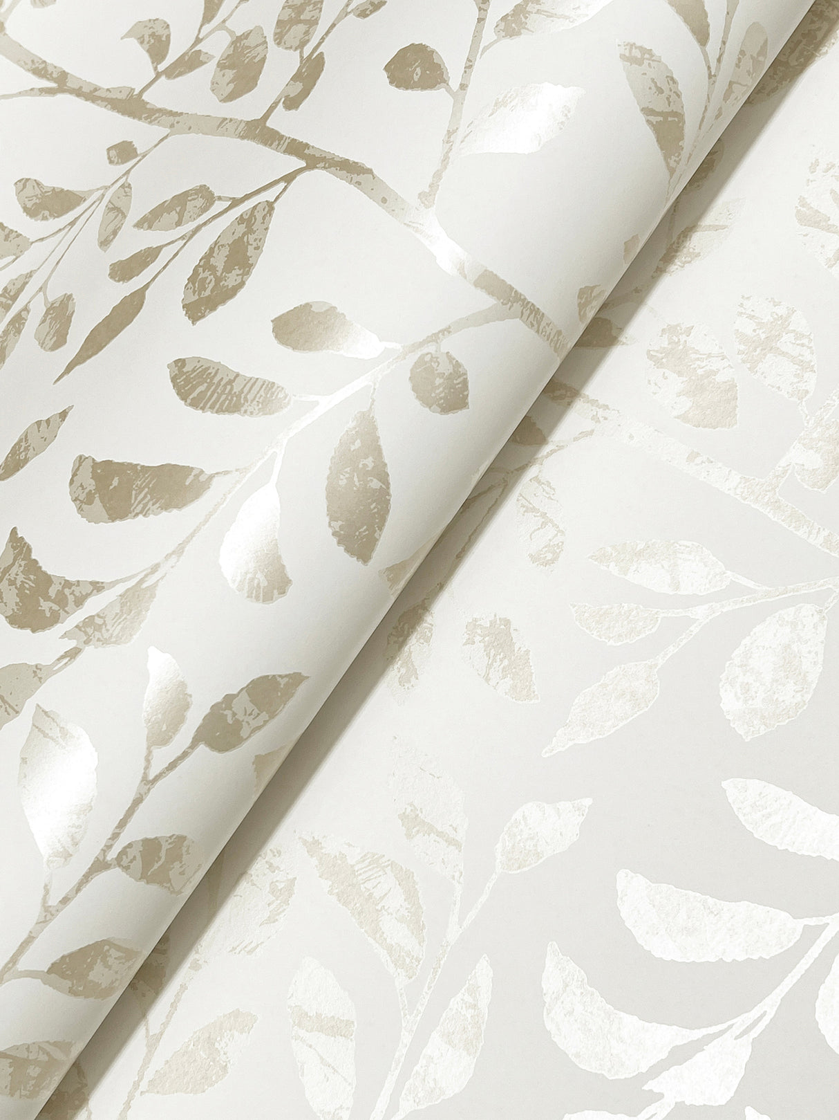 Sagecrest Platinum by A-Street Prints Botanical Sapling Wallpaper – A-Street Prints 4177-83308