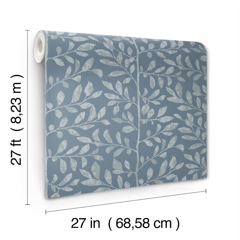 Sagecrest Blue by A-Street Prints Sapling Wallpaper- A-Street Prints 4177-83309