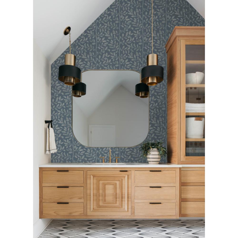 Sagecrest Blue by A-Street Prints Sapling Wallpaper- A-Street Prints 4177-83309