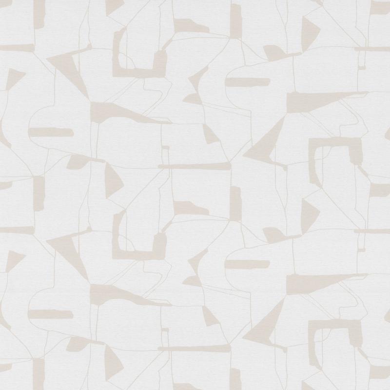 Calder Dove Abstract Wallpaper sample in neutral tones, Warner for Brewster, SKU 4178-4447