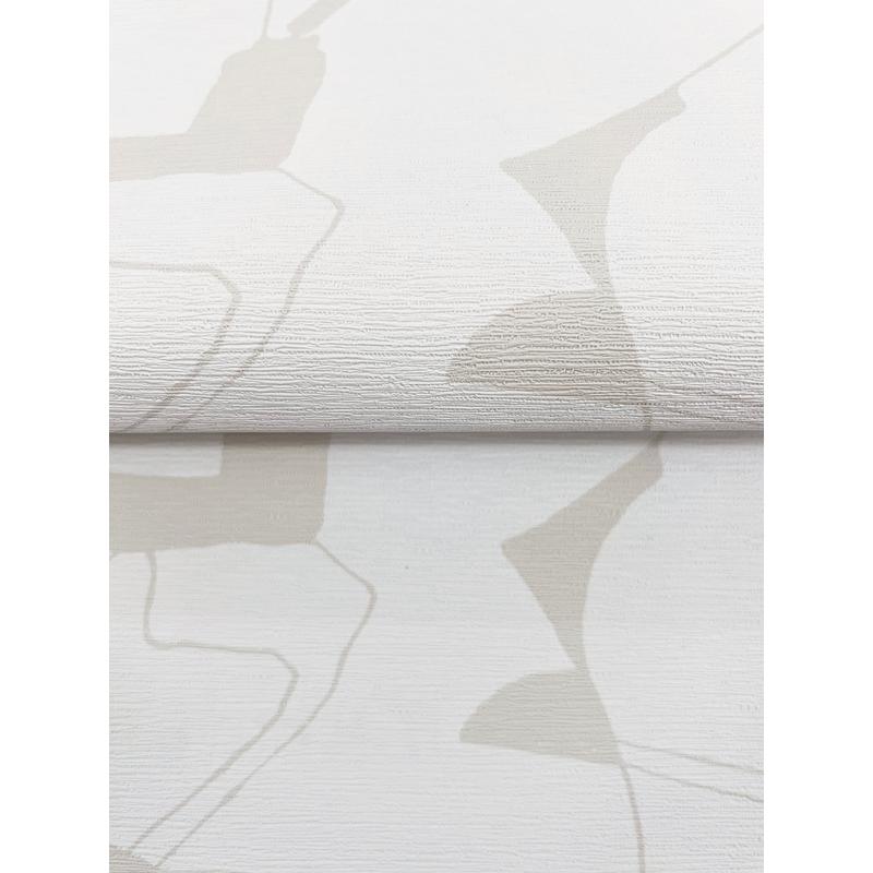 Calder Dove by Warner Abstract Commercial Vinyl Wallpaper, 54-in x 90-ft – Brewster Home Fashions 4178-4447