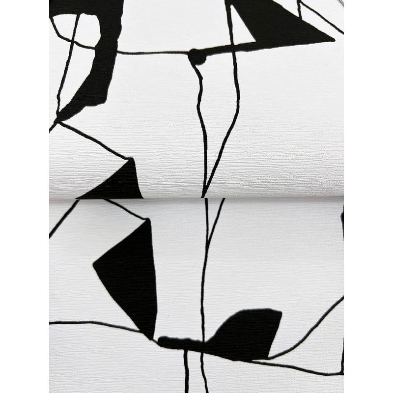 Calder Black by Warner Abstract Wallpaper – Brewster Home Fashions 4178-4450
