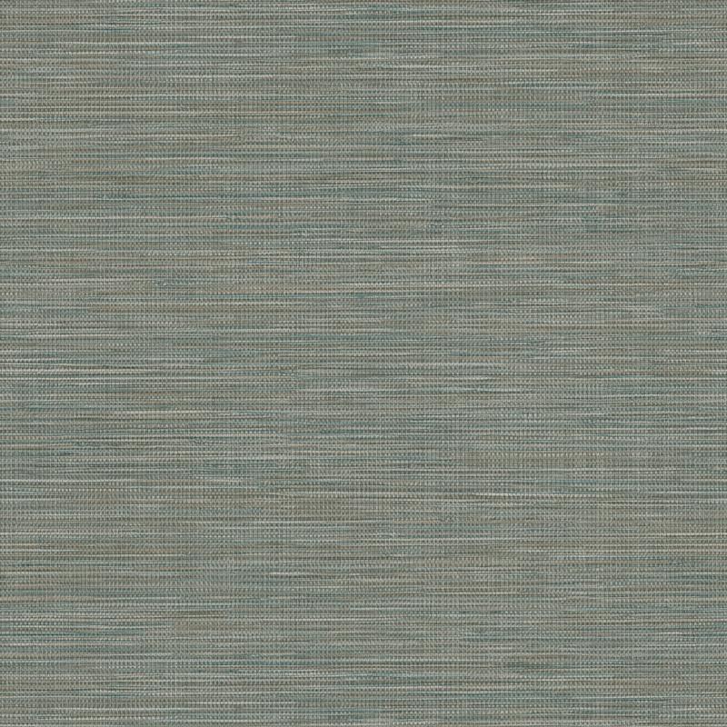 Winn Green Faux Grasscloth commercial vinyl wallpaper by Warner, 54 in x 90 ft, SKU 4183-4804