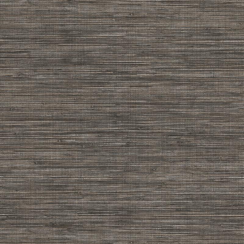 Winn Charcoal Faux Grasscloth Wallpaper by Warner