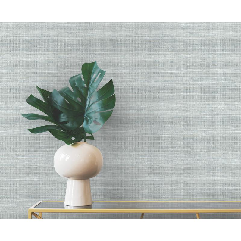 Winn Aqua by Warner Faux Grasscloth Wallpaper – Brewster Home Fashions 4183-4809