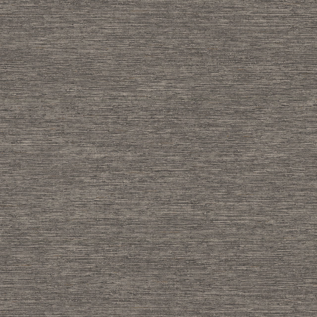 Mae Charcoal Faux Grasscloth Wallpaper sample close-up