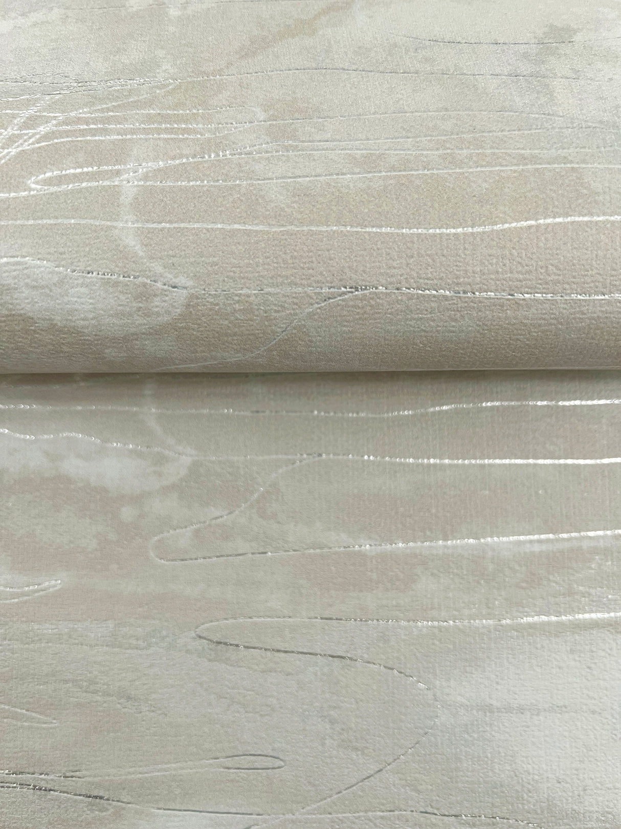 Nyla Neutral by Warner Metallic Scribble Wallpaper – Brewster Home Fashions 4184-4914