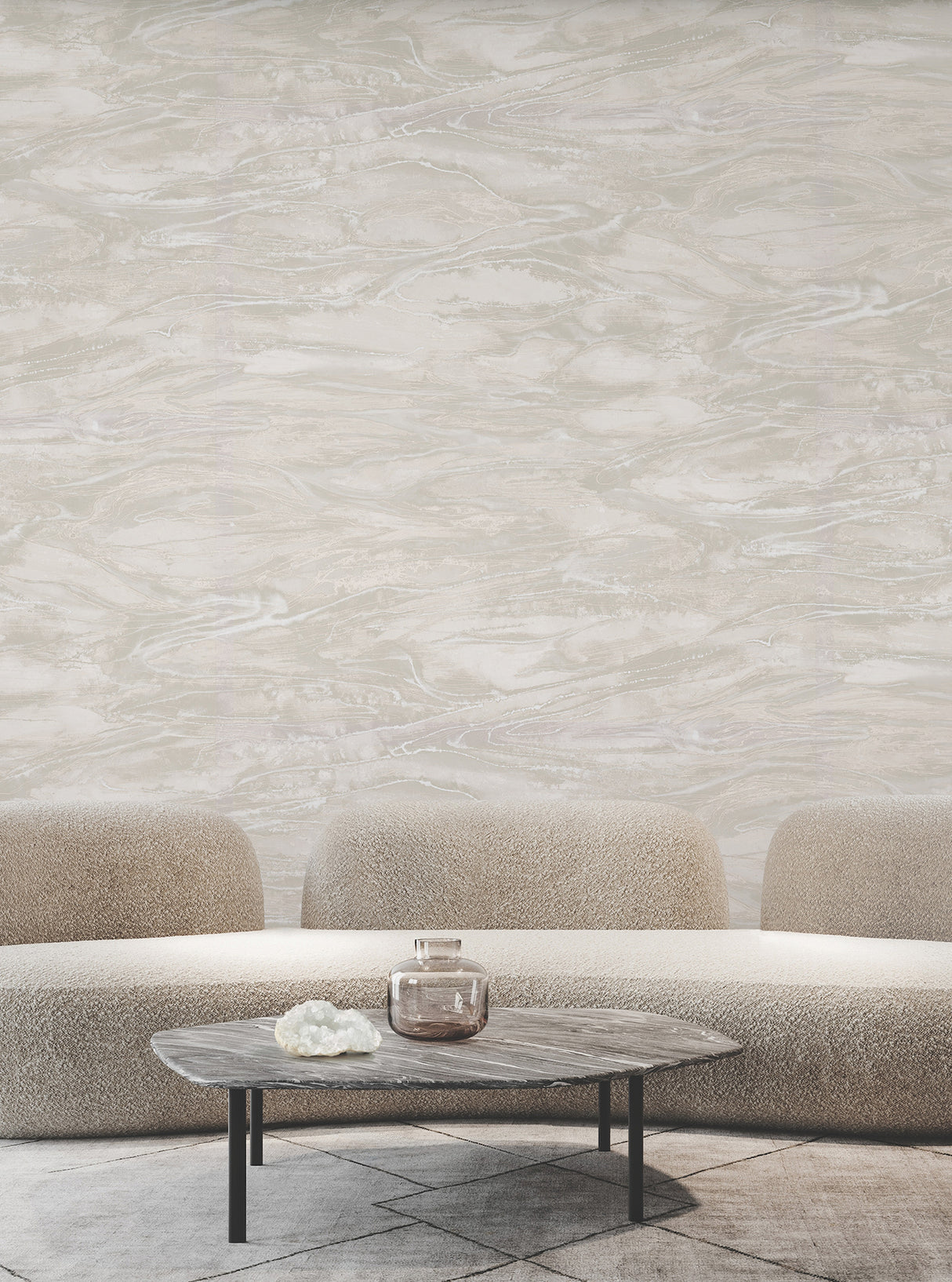 Nyla Neutral by Warner Metallic Scribble Wallpaper – Brewster Home Fashions 4184-4914