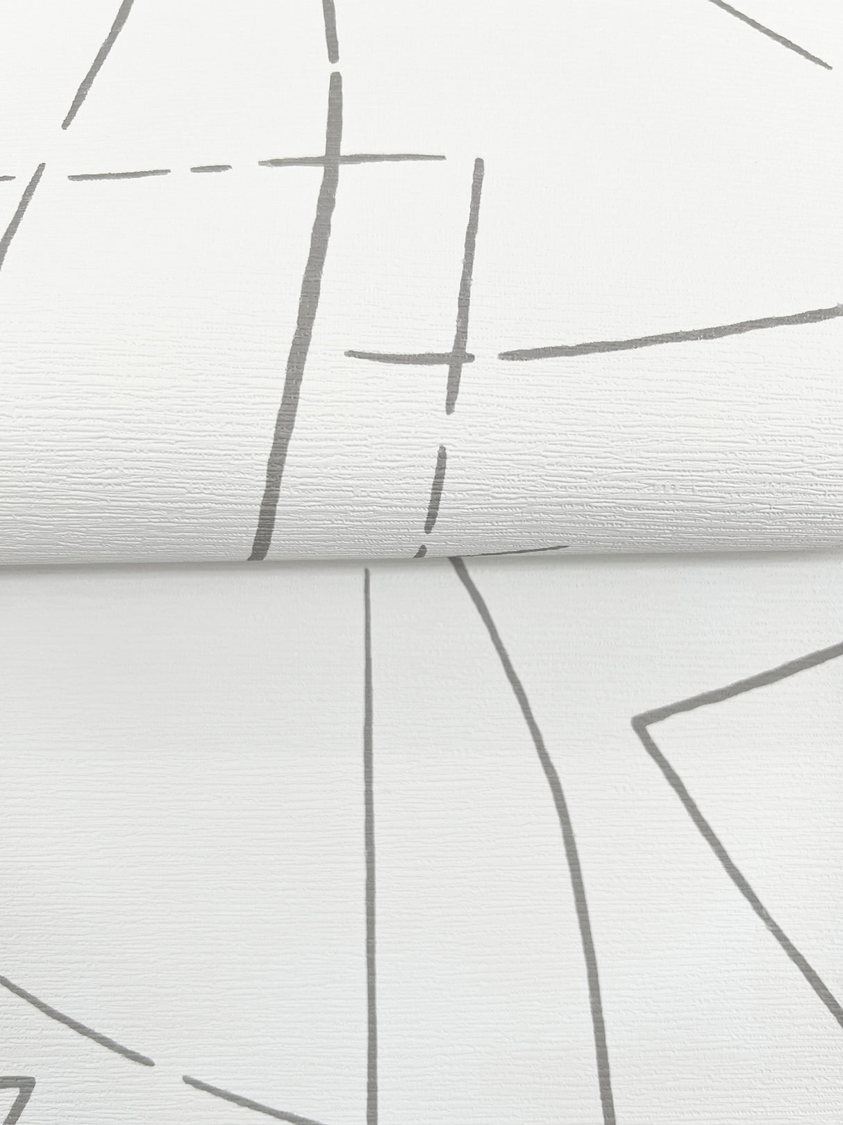 Enzo White by Warner Abstract Wallpaper – Brewster Home Fashions 4184-4932