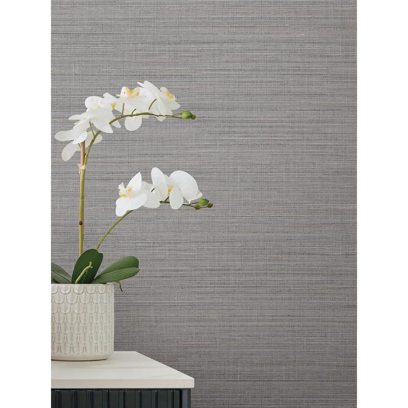 Malik Grey by Warner Netting Wallpaper – Brewster 4184-4941