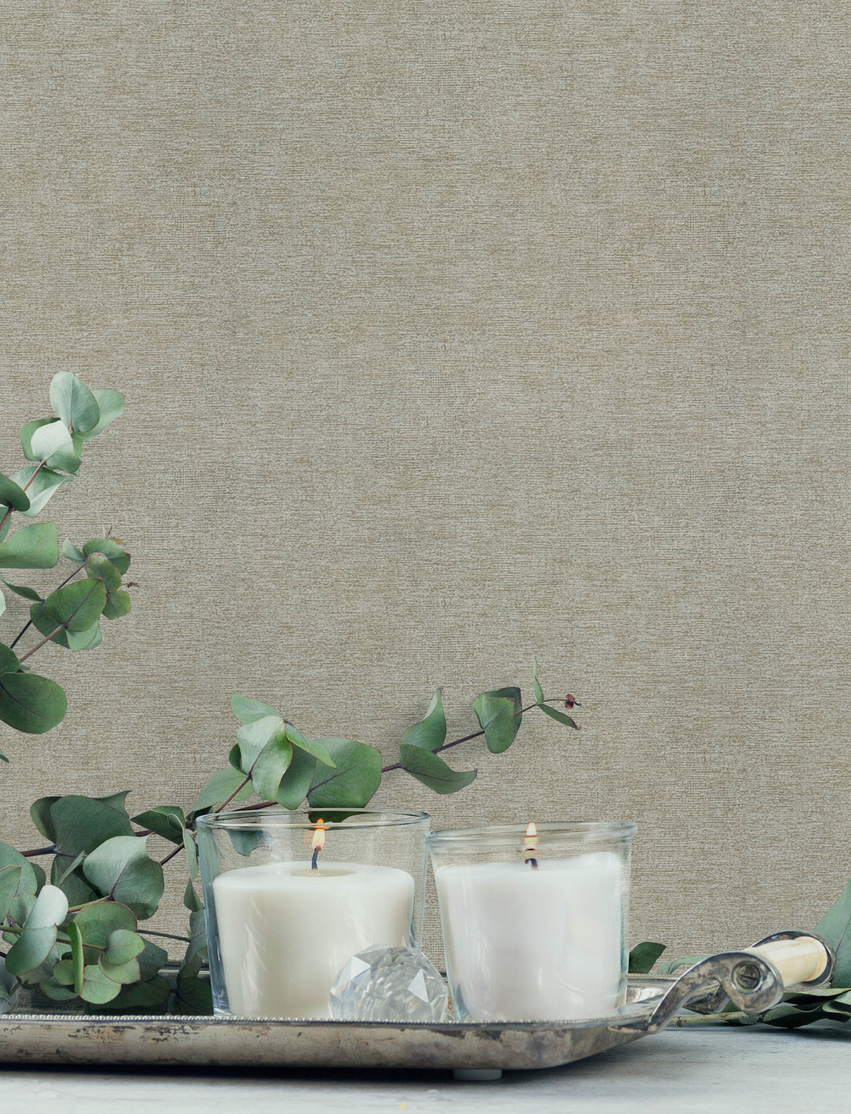 Tansy Dark Grey Distressed Textured Vinyl on Non Woven Wallpaper by Chesapeake, Industrial Style Kitchen & Bath Collection - 4191-83039