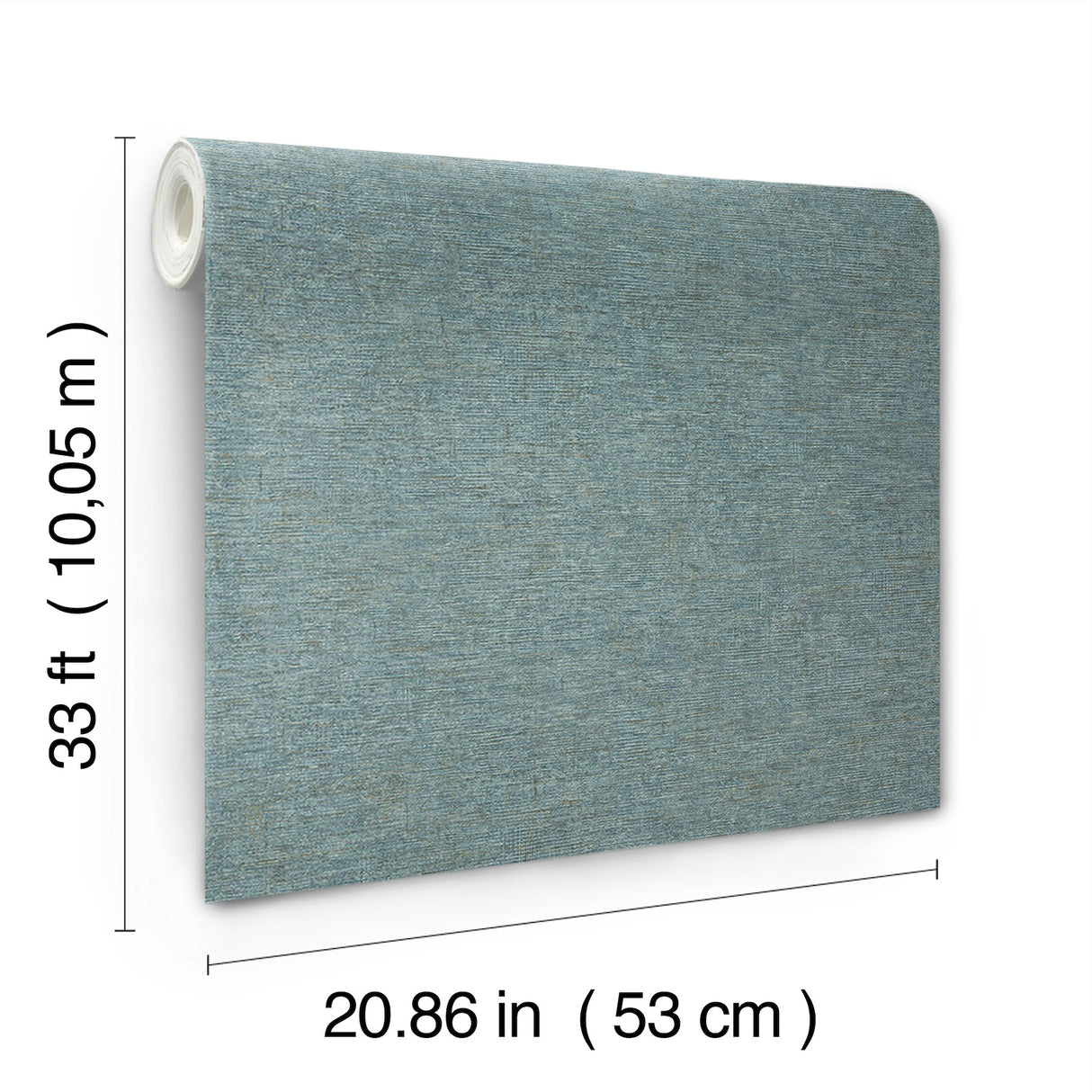 Tansy Teal Distressed Texture Vinyl on Non Woven Unpasted Scrubbable and Strippable Wallpaper by Chesapeake Kitchen and Bath - 4191-83042