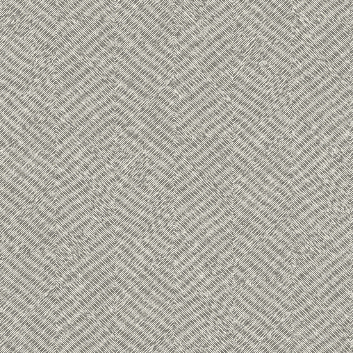 Caladesi Dark Grey Linen Chevron Wallpaper by Chesapeake - 4192-13674