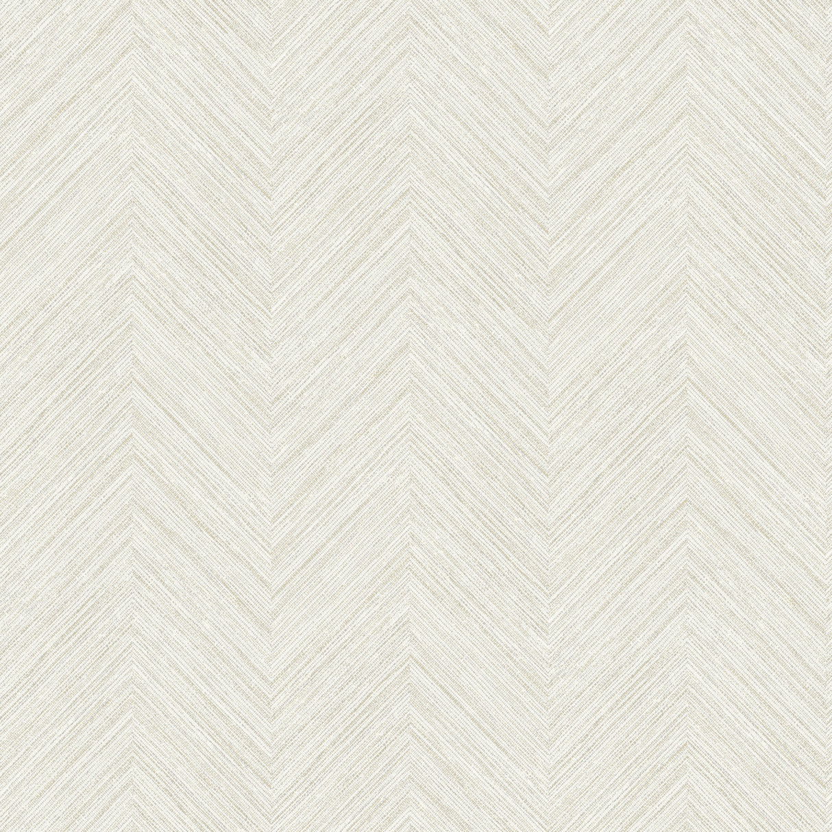 Caladesi Light Grey Linen Chevron Wallpaper by Chesapeake - 4192-13679