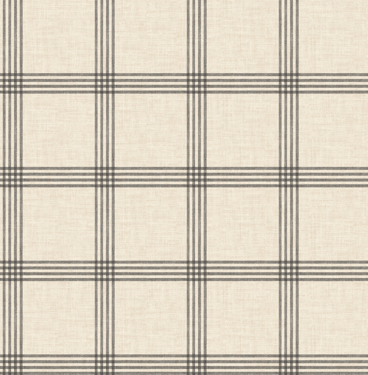 Twain Black Plaid Wallpaper by Chesapeake - 4192-24479