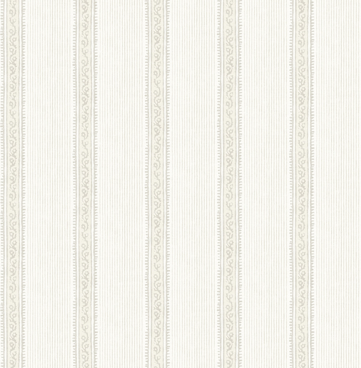 Mandevilla Beige Vine Stripe Wallpaper by Chesapeake - 4192-27691
