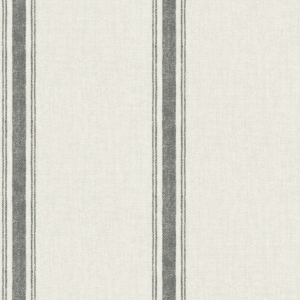 Linette Black Fabric Stripe Wallpaper by Chesapeake - 4192-70066