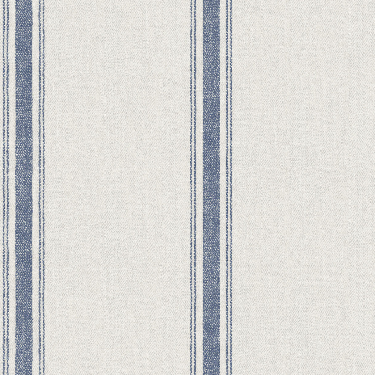 Linette Blue Fabric Stripe Wallpaper by Chesapeake - 4192-70067