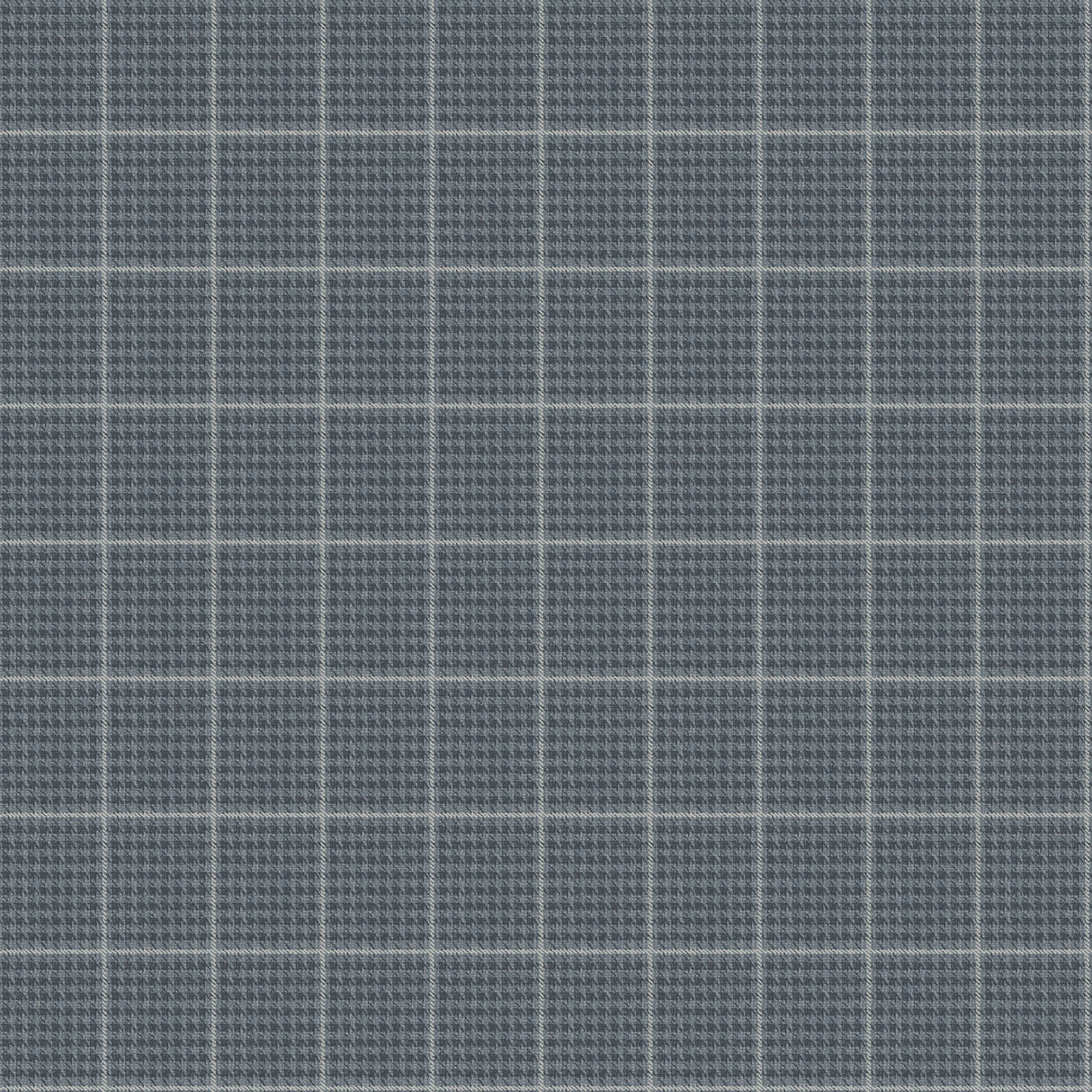 Prescott Navy Glen Check Houndstooth Wallpaper by Chesapeake - 4192-83416