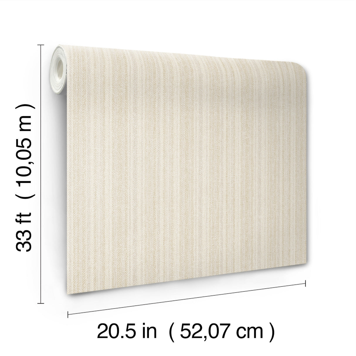 Stokes Beige by Chesapeake Chevron Stripe Prepasted Non Woven Hybrid Easy Walls Wallpaper from Plaid and Stripe Collection - 4192-83445