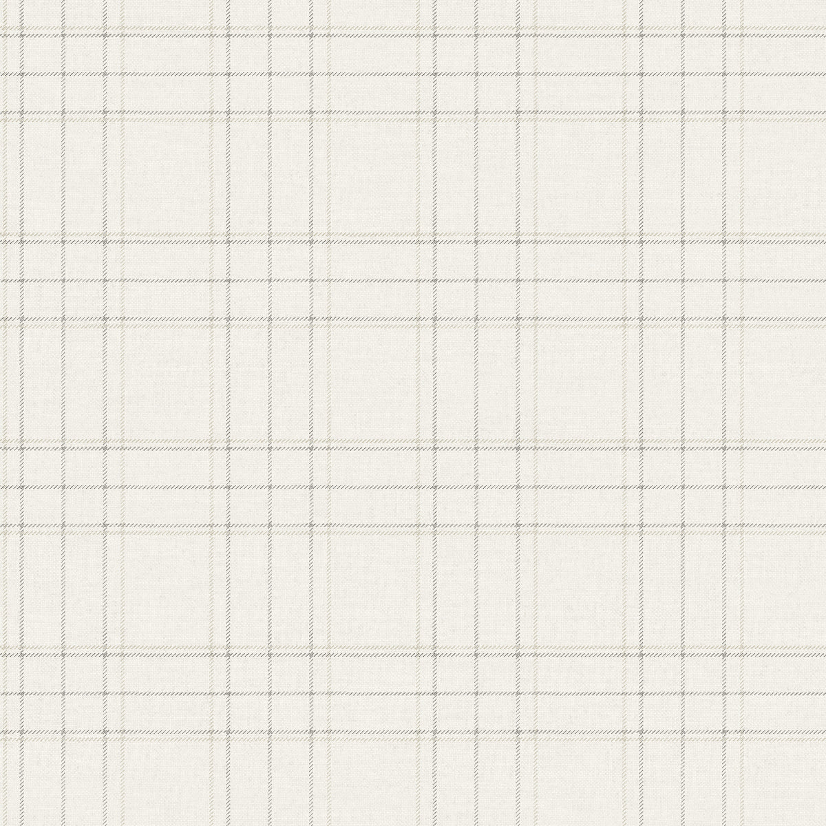 Fox Hollow Ivory Dashed Plaid Wallpaper by Chesapeake - 4192-83455